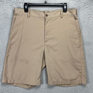 Ping Mens Chino Golf Shorts 34 Tan Athletic Flat Front‎ Pockets Golfing Outdoor